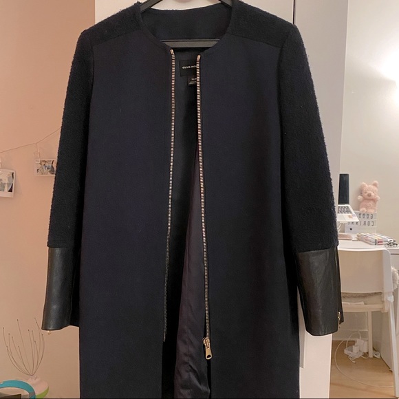 CLEARANCE❗️ Club Monaco trench coat NAVY BLUE - Picture 2 of 4